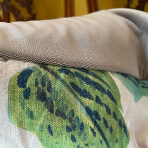 Kravet Design OWL Owlish Multi Linen Custom Designer Pillow Cover Owl Pillow All Sizes Velvet or Linen Back image 4