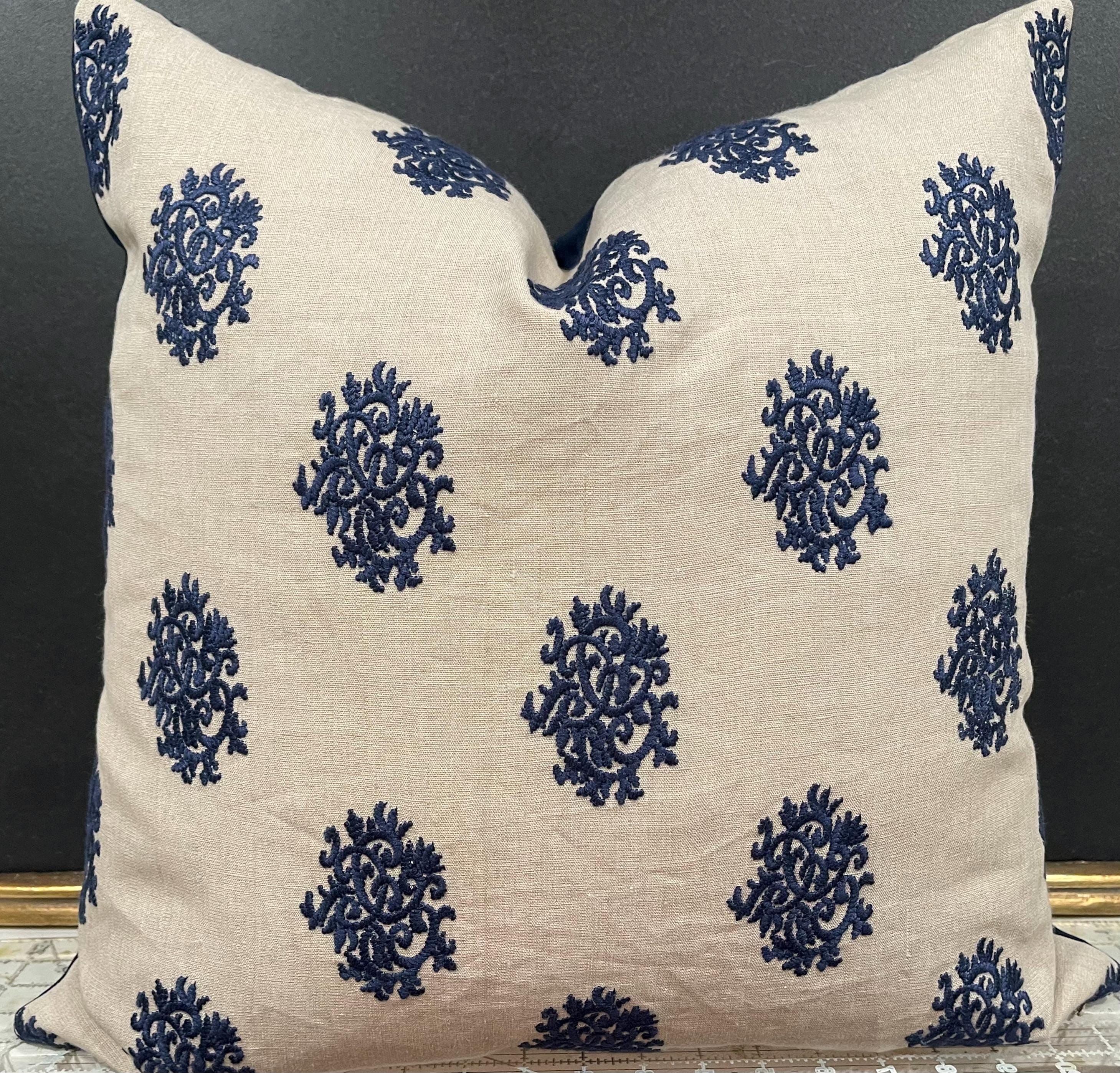 Ralph Lauren Pillow Covers Indigo - Etsy