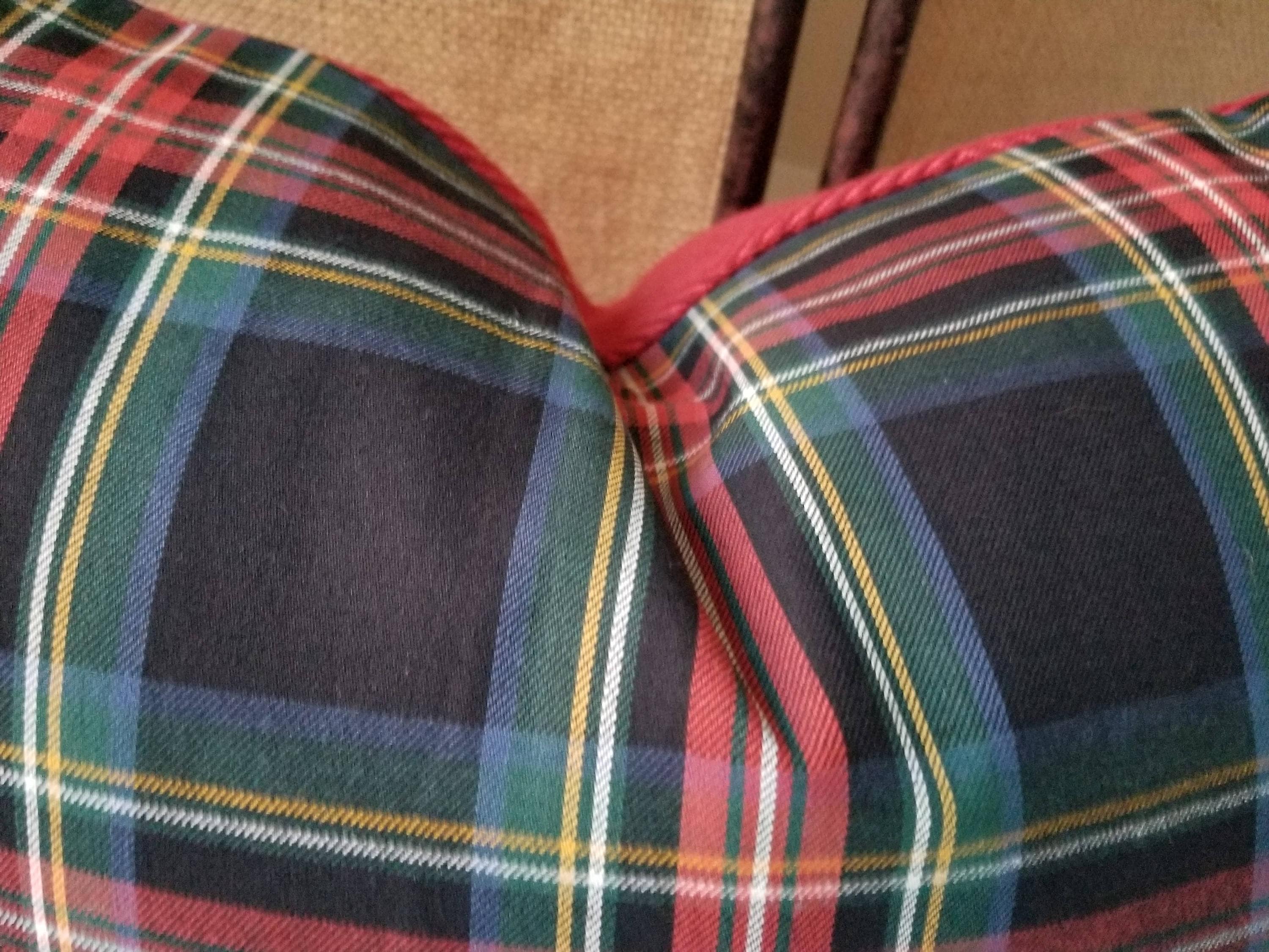 Ralph Lauren Field Jacket Plaid Black Tartan Pillow Cover Etsy