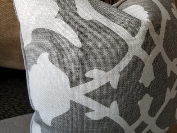 Kravet Couture Barbara Barry Poetical Belgian Linen Grey White Etsy