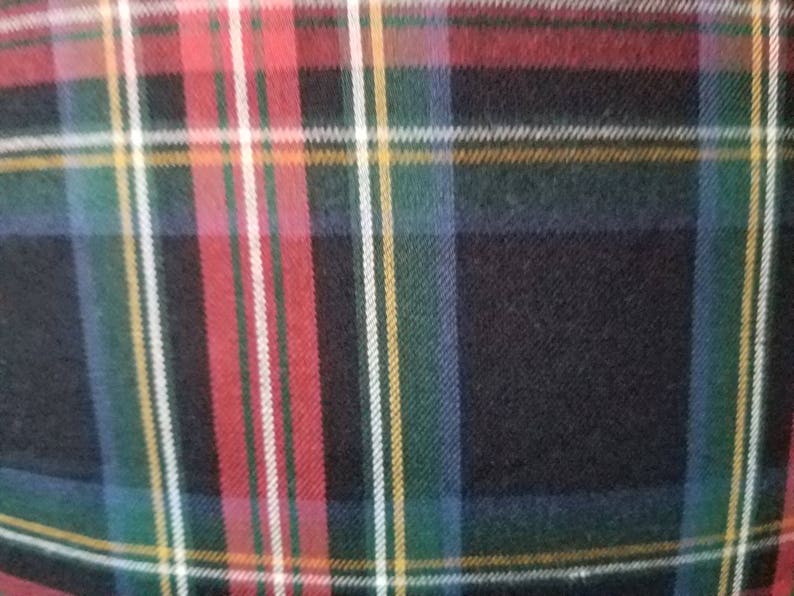 Ralph Lauren Field Jacket Plaid Black Tartan Pillow Cover Etsy