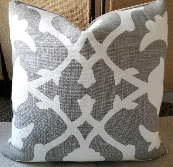 Kravet Couture Barbara Barry Poetical Belgian Linen Grey White Etsy