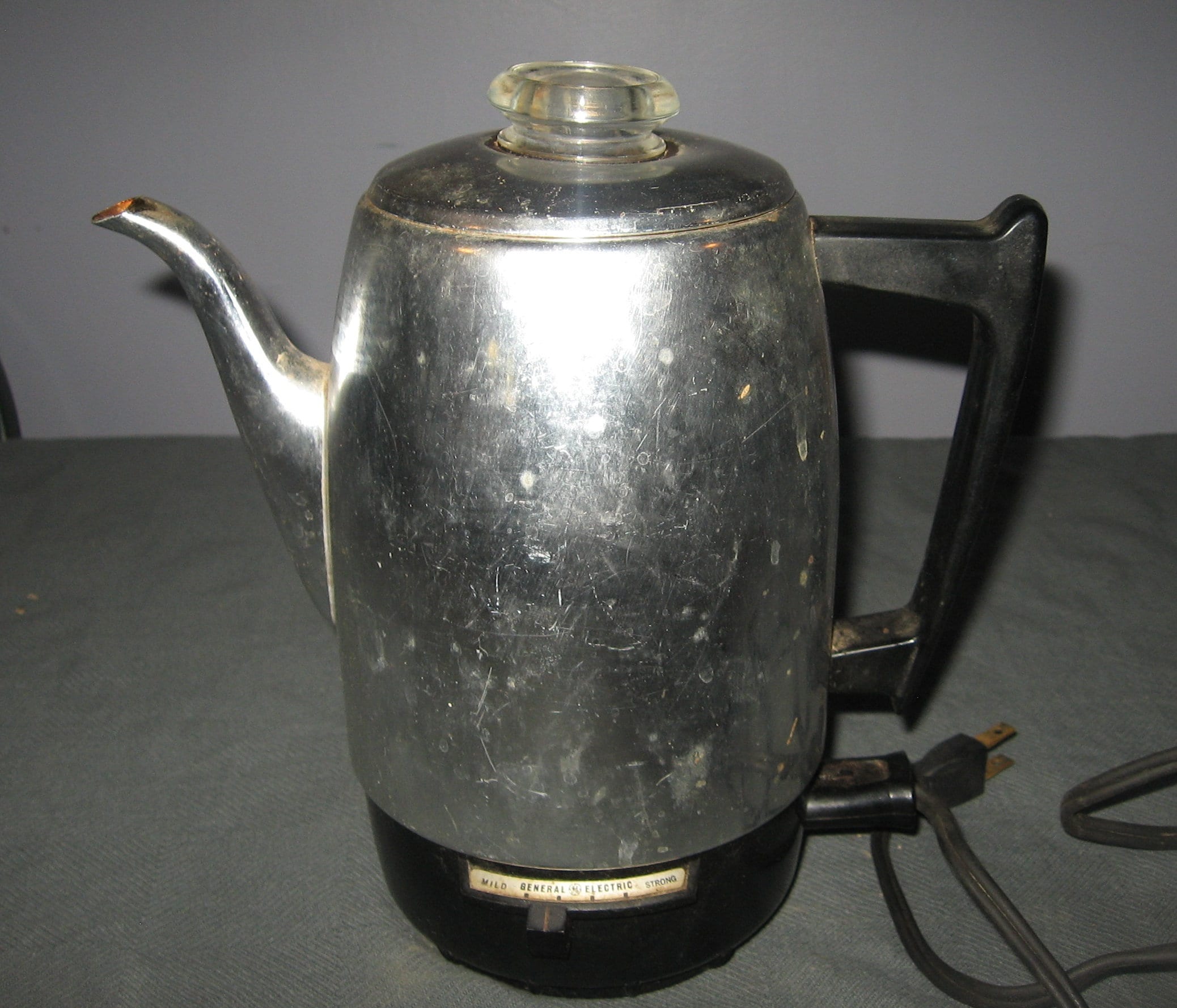 Vtg General Electric Automatic 4-8 cup Percolator Coffee Pot 473-A  Tested/Works!