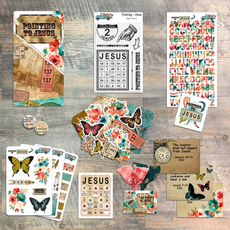 Pointing to Jesus Devotional Kit for Bible Journaling from image 0