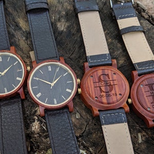Groomsmen Gift Set | Groomsmen Watches | Engraved Wood Watch | Men&#39;s Wooden Watch | Best Man Gift