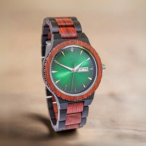 Mens Wooden Watches Personalized | Father&#39;s Day Gift | Engraved Watches | Gifts For Him | 5th Anniversary Gift | Birthday Gift | Retirement