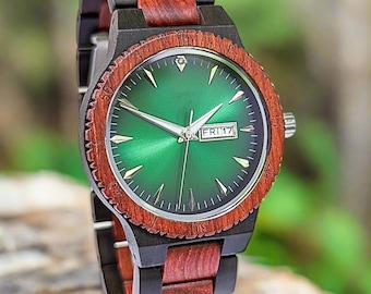 Engraved Wooden Watch | Husband Personalized Watch | Boyfriend Gift | Birthday Day Gift For Him | Anniversary Gift | Christmas Gift