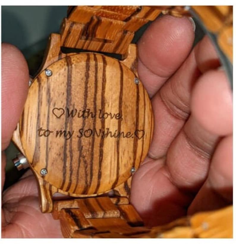 customer curated image of wooden watch