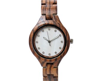 Regalo del Día de la Madre, Reloj de Madera para Mujer, Reloj de Madera Personalizado, Regalo para Mujer