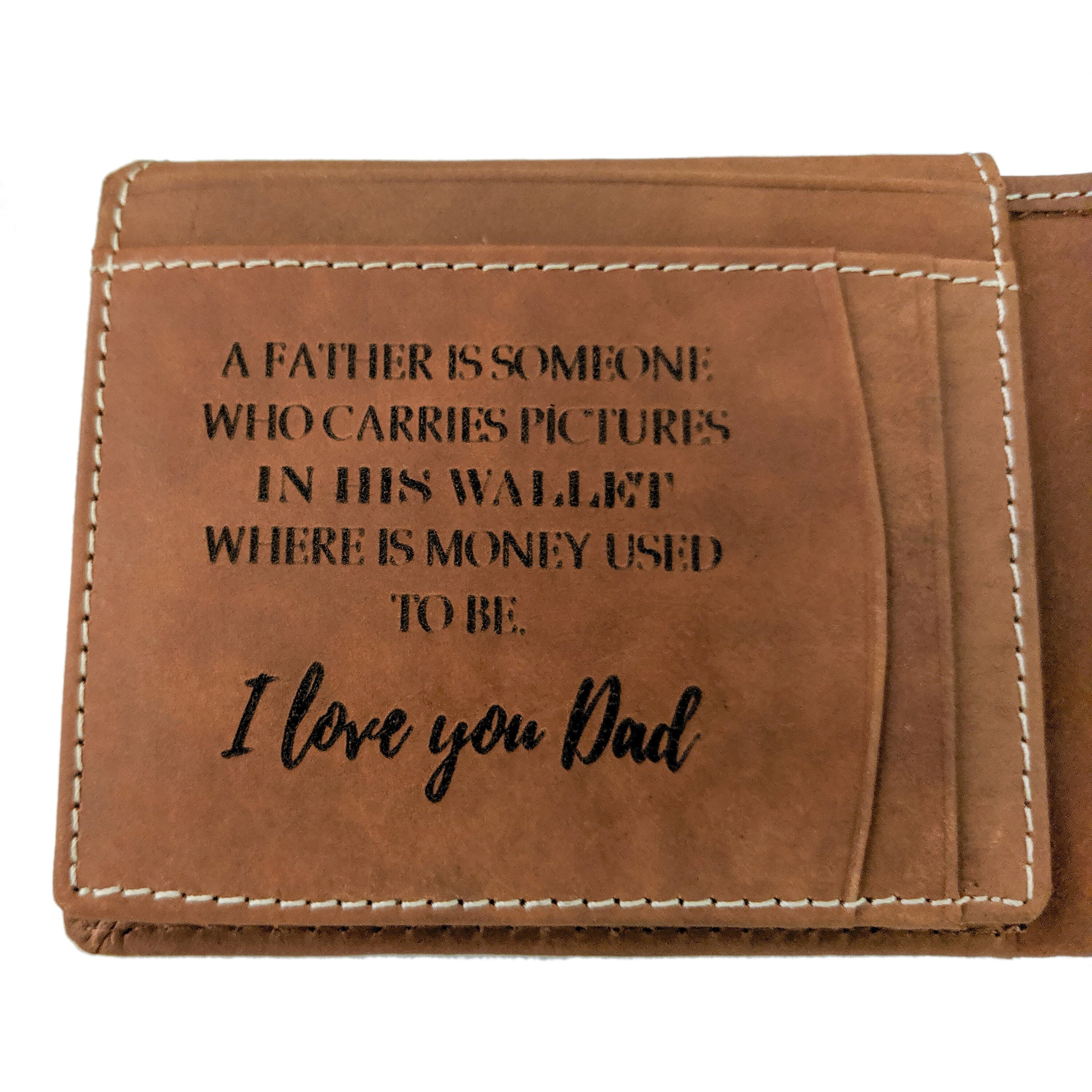 Mens Leather Wallet Husband Gift Personalized Wallet Mens Etsy