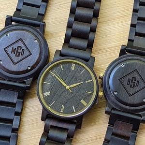 Groomsmen Watches, Personalized Wooden Watch, Best Man Gift, Wood Watch Engraved, Gift for Men