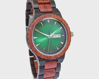 Set di orologi in legno personalizzati, regalo per gli sposi con incisione