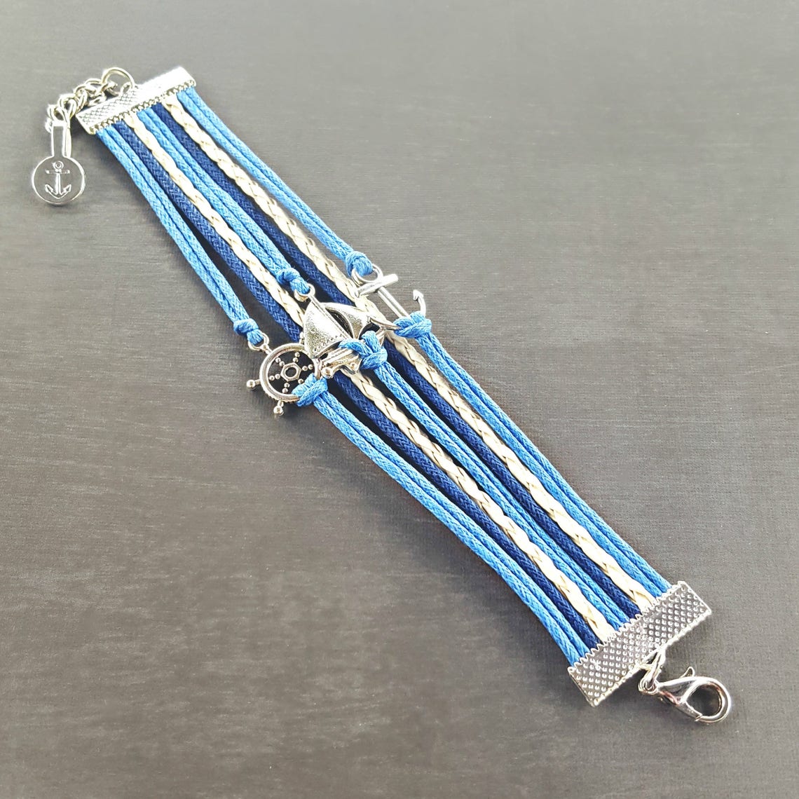 Sailing Jewelry Anchor Bracelet Nautical Accessories Etsy