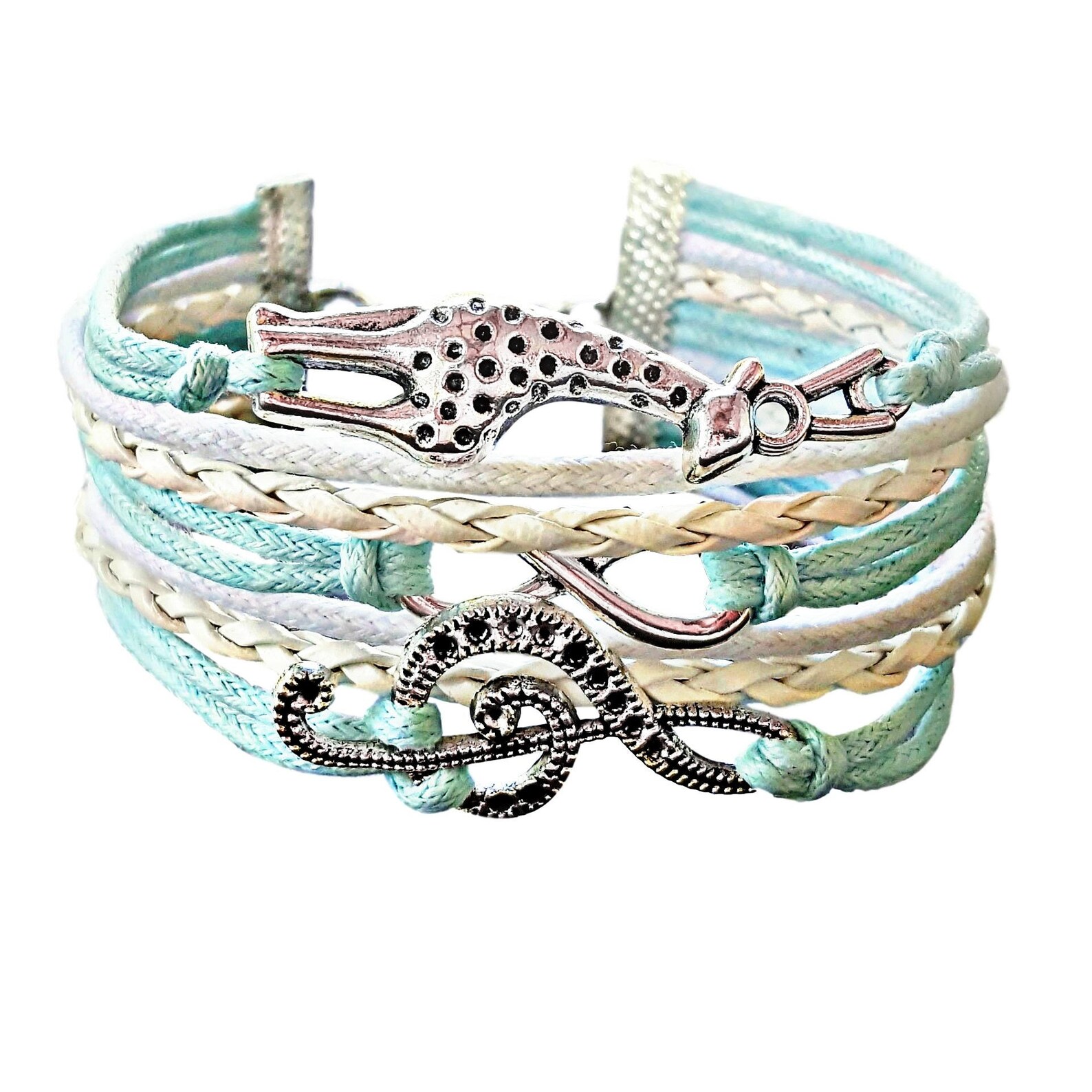 Giraffe Bracelet Treble Clef Bracelet Giraffe Jewelry Etsy