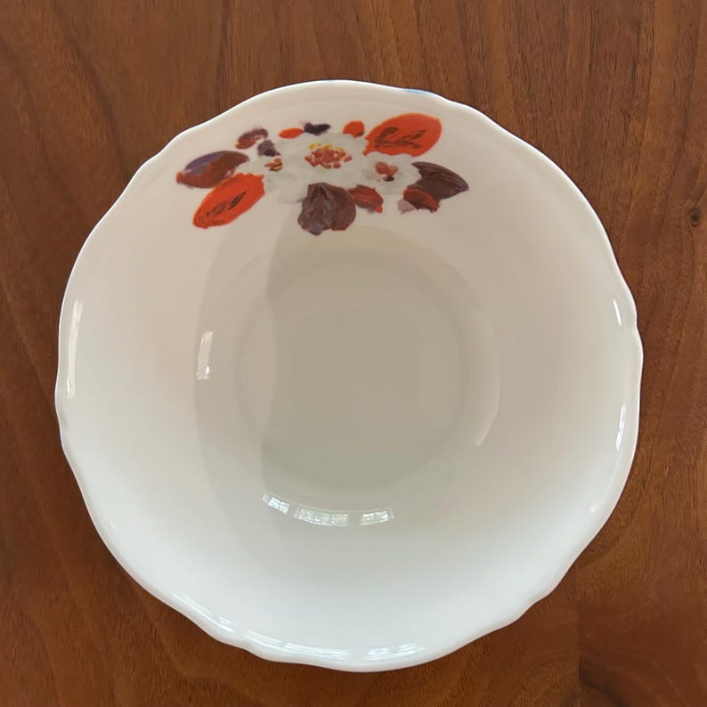 Anthropologie Avian Canopy Soup Salad Bowl Floral Indonesia Qty 1