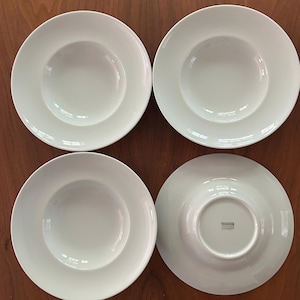 Thomas Rosenthal Group Bowl Amici Soup Pasta 8.25" White Rimmed Set Of 4