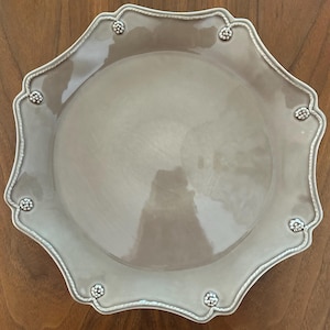 Juliska Berry & Thread Charger Plate  Cappuccino Brown Scalloped (13 3/4") Qty 1