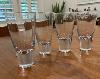 Zodax Amalfi All Purpose Drinking Glasses 16oz 6.5” Set of 4