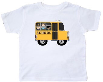 School Bus Toddler T-Shirt by Inktastic