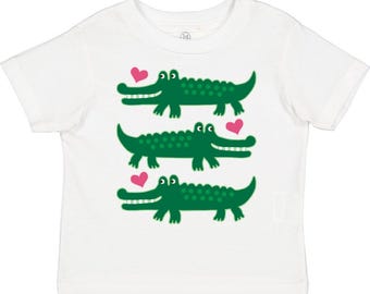 Alligator Crocodile Reptile Toddler T-Shirt By Inktastic