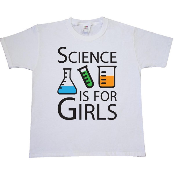 Science is for Girls Youth T-Shirt by Inktastic