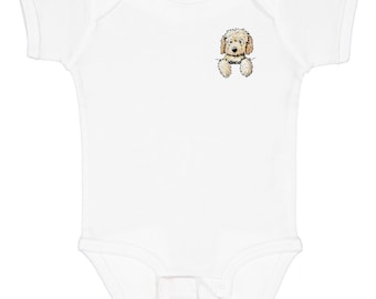 Body de bebé Goldendoodle de bolsillo de Inktastic