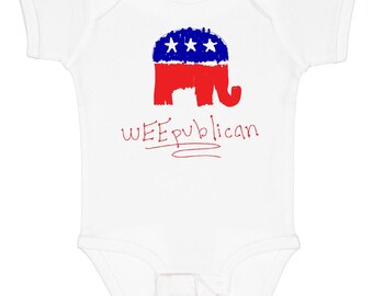 Body de bebé Weepublican de Inktastic