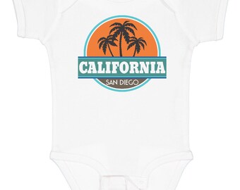 Body para bebé de San Diego, California, de Inktastic