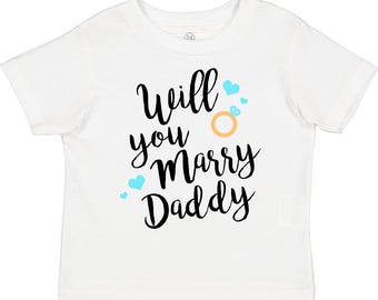 Camiseta para niño "Will You Marry Daddyring" de Inktastic