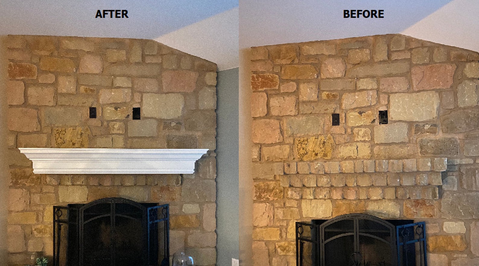 Fireplace Hollow Mantel Cover Reface Fits Over Existing Etsy