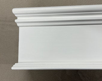 Wood Cornice Window Valance  *8" HIGH MODEL* - 100% Pennsylvania Hardwood - Custom Built To Any Size