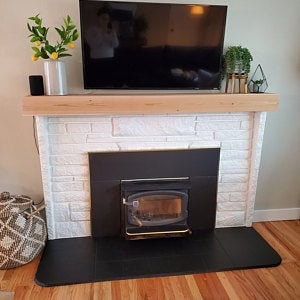 Cedar Mantel Box / Hollow Cover - Cedar Wood - Fireplace Mantel - Rough Cut or Sanded - Small Cover