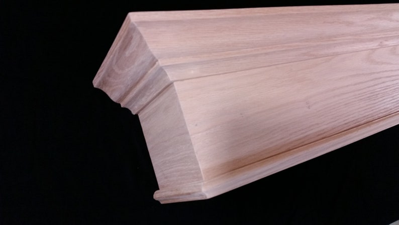 Custom Built To Any Size Crown Molding Option Wood Cornice Solid Hardwood