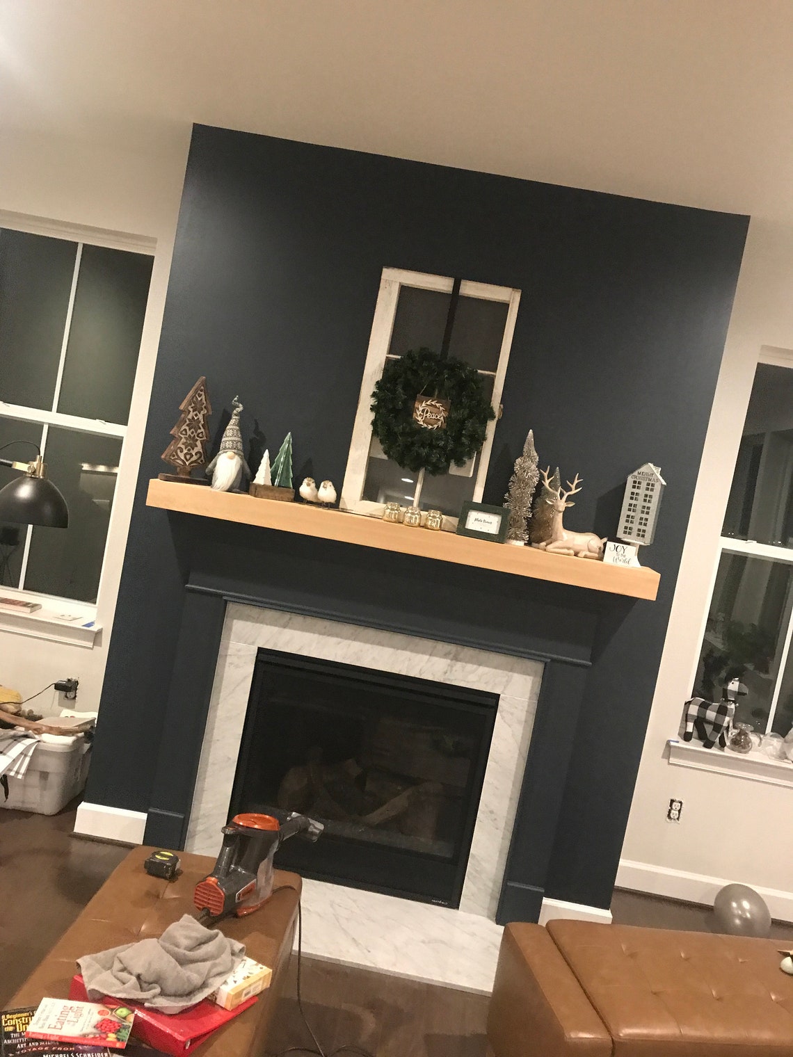 Cedar Mantel Box / Hollow Cover Cedar Wood Fireplace Etsy