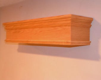Unfinished Wood Window Cornice, Paintable or Stainable