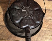 Heart star griswold waffle maker