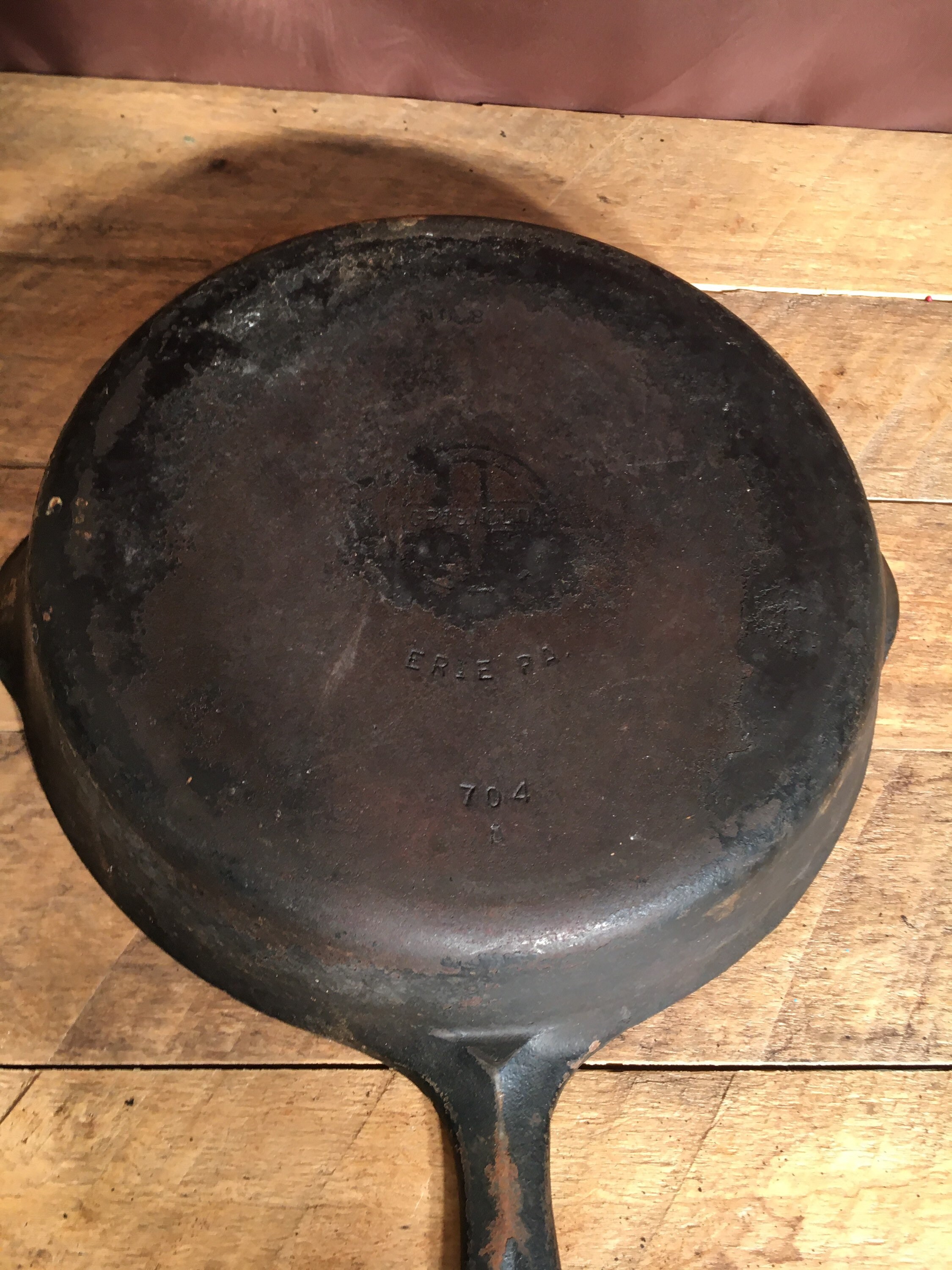 Griswold Cast Iron Skillet number 8 10 1/2 inch Etsy
