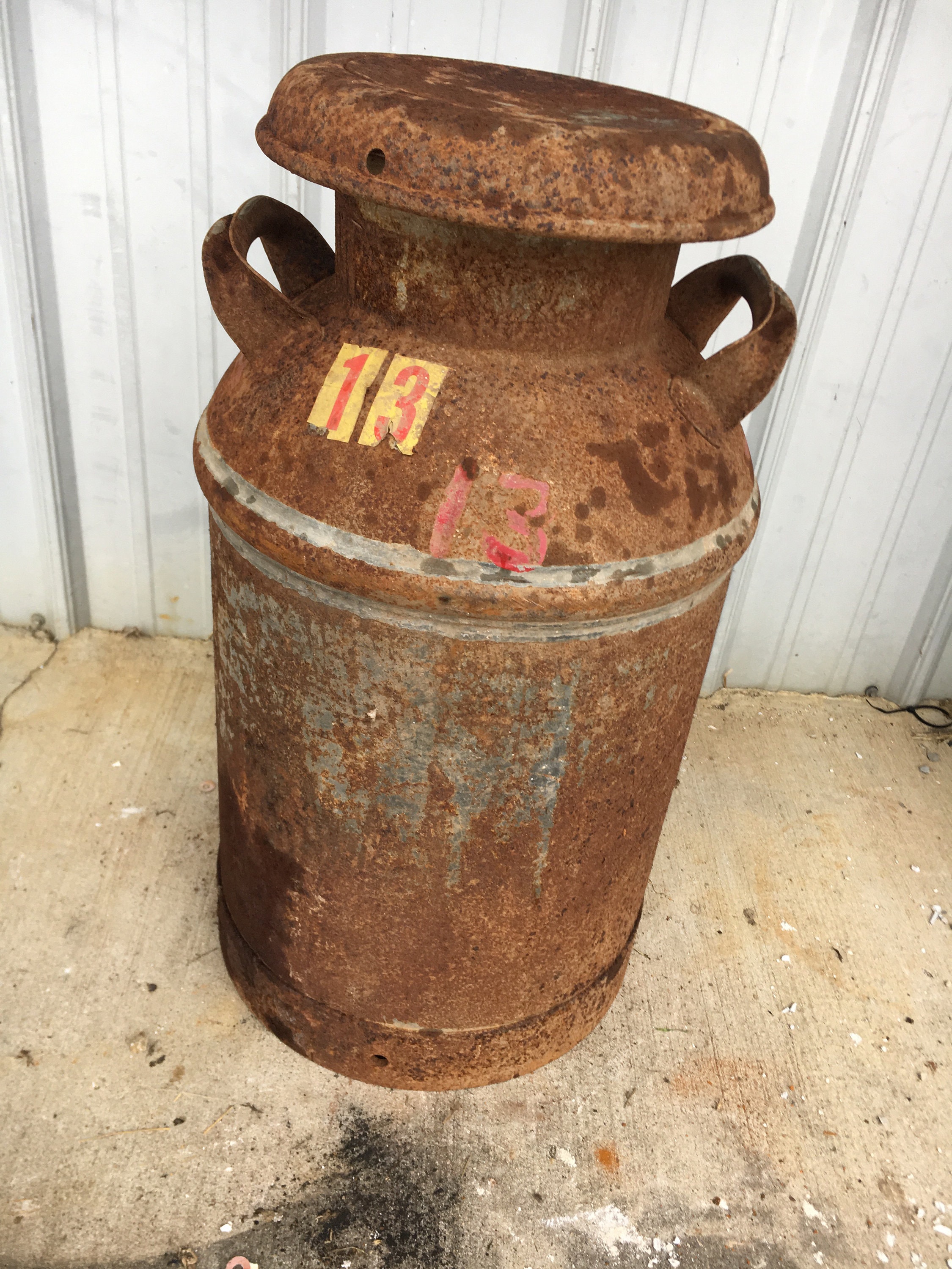 Milk can antique milk can rustic milk can rusty vintage Etsy