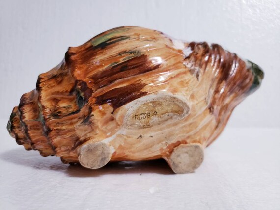 Vintage Hand Painted Napco Napcoware Conch Shell Planter C 8777