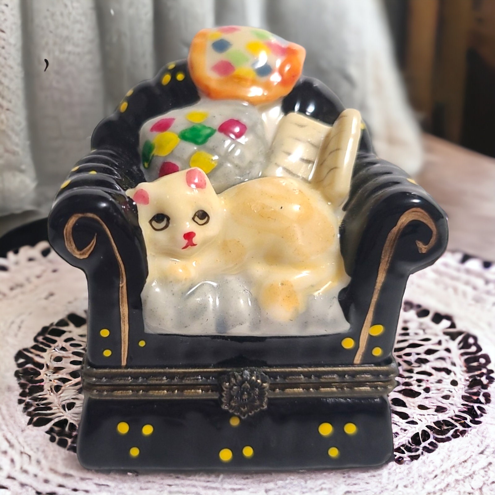 Cat Limoges Box - Etsy Cat Limoges Box - Etsy