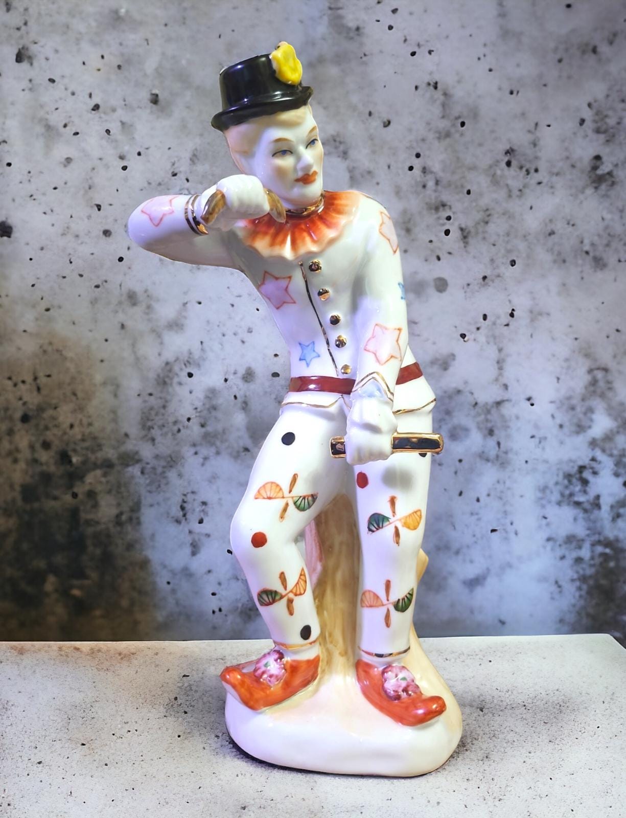 ◇PIERROTS◇PETER STPANG◇Meissen◇Ａ◇ Vintage Meissen Style Porcelain Hand Painted Commedia Dell'arte