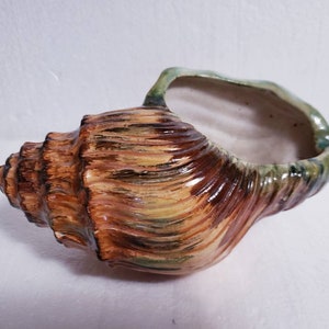 Vintage Hand Painted Napco Napcoware Conch Shell Planter C 8777 Made in Japan ca. 1950s Nautical Beach Home Decor