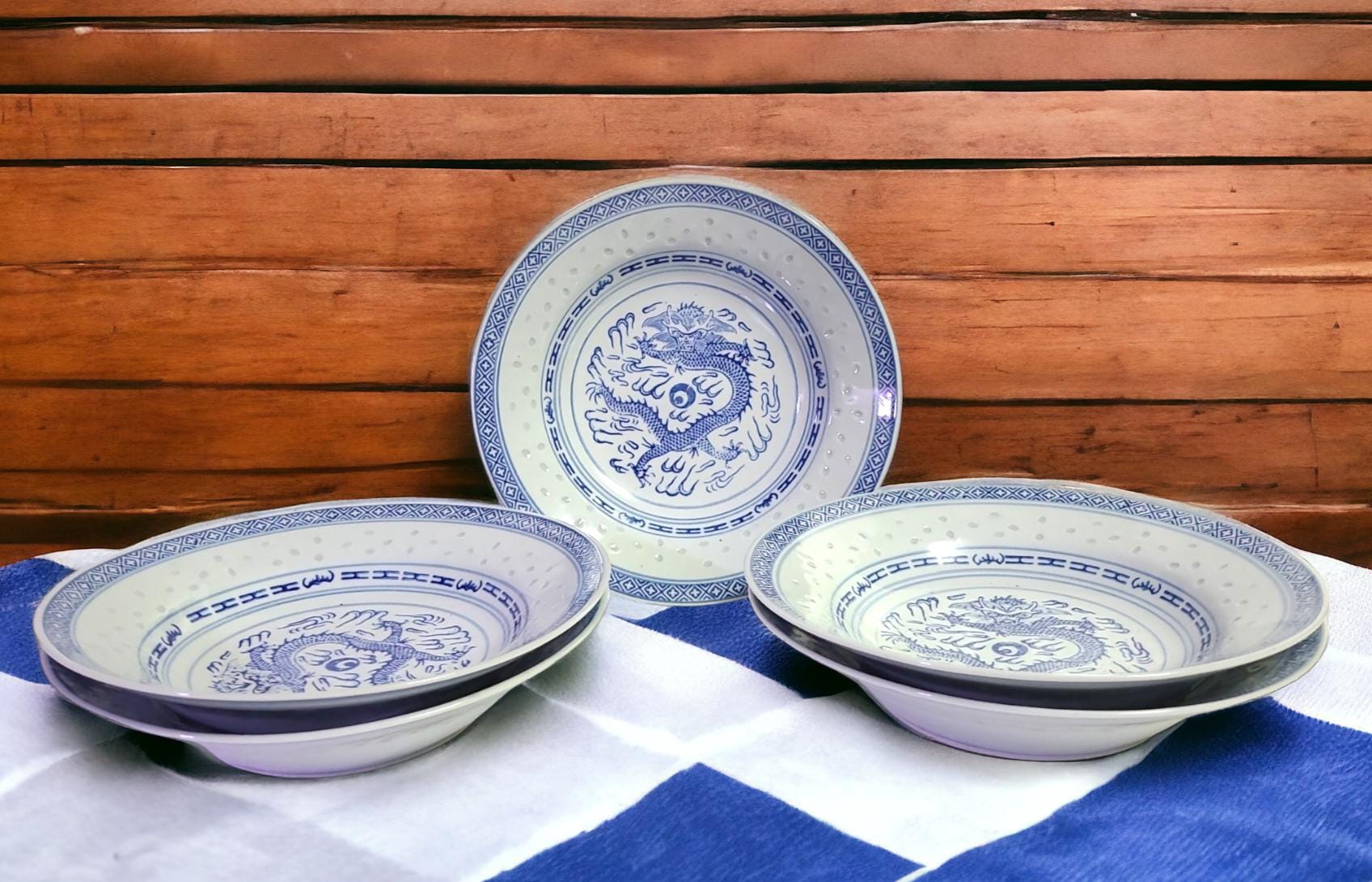 Antique Chinese Blue Bowl - Etsy