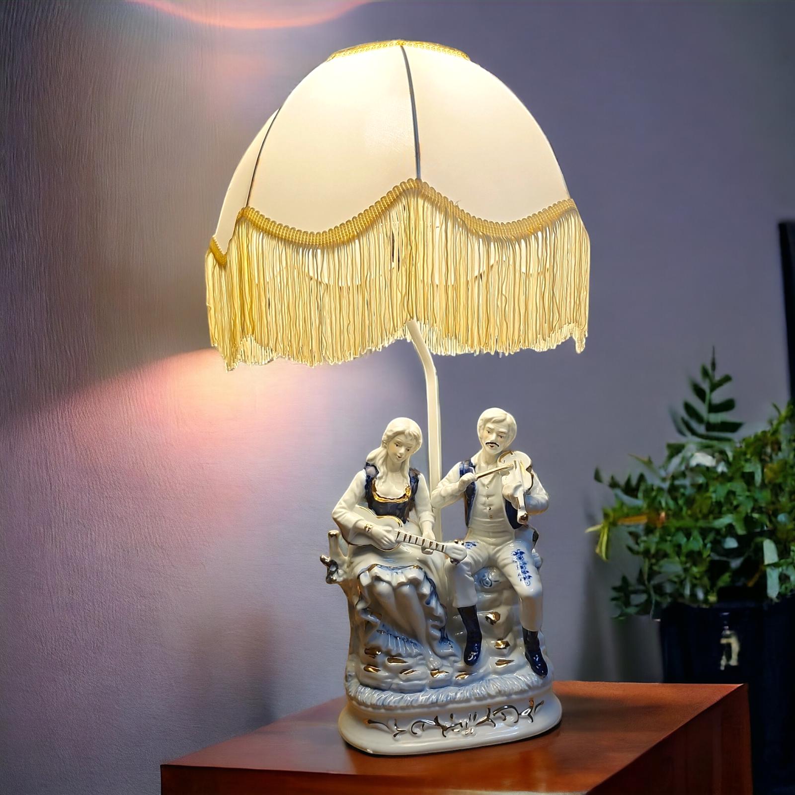 Antique Lamps With Courting Couple - Etsy