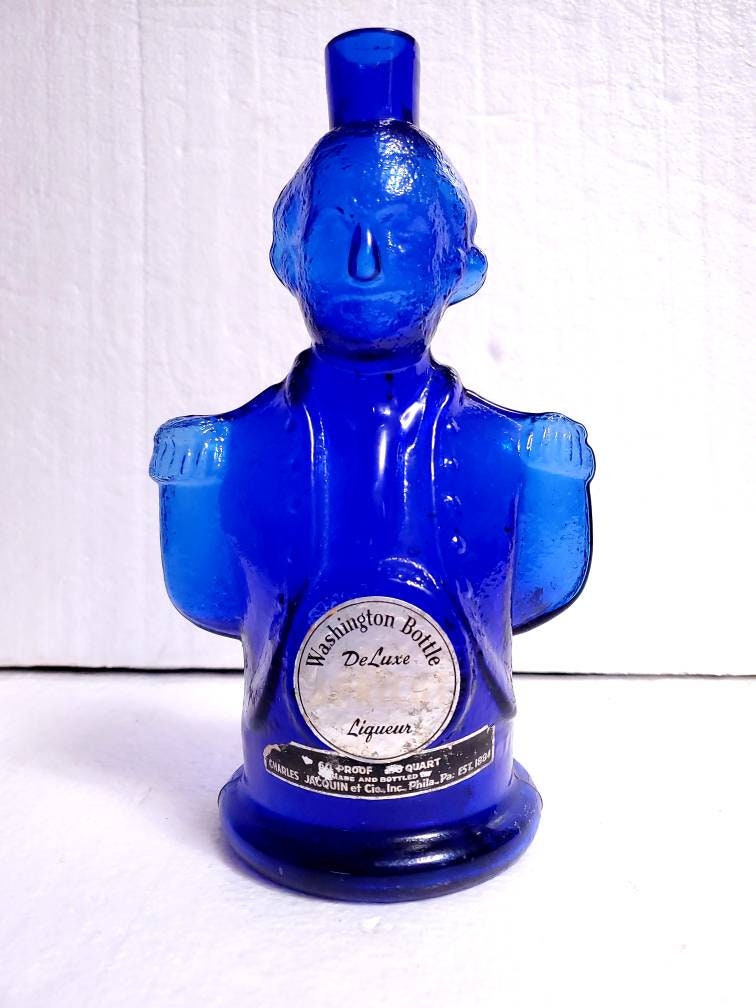 Vintage Charles Jacquin America's Oldest Cordial Producers Cobalt