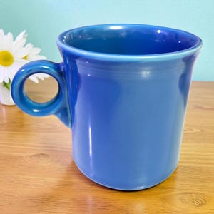 Homer Laughlin HLC Fiesta Fiestaware Ring Handled 10 Oz Mug Lapis Blue