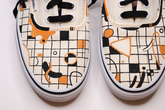 orange custom vans