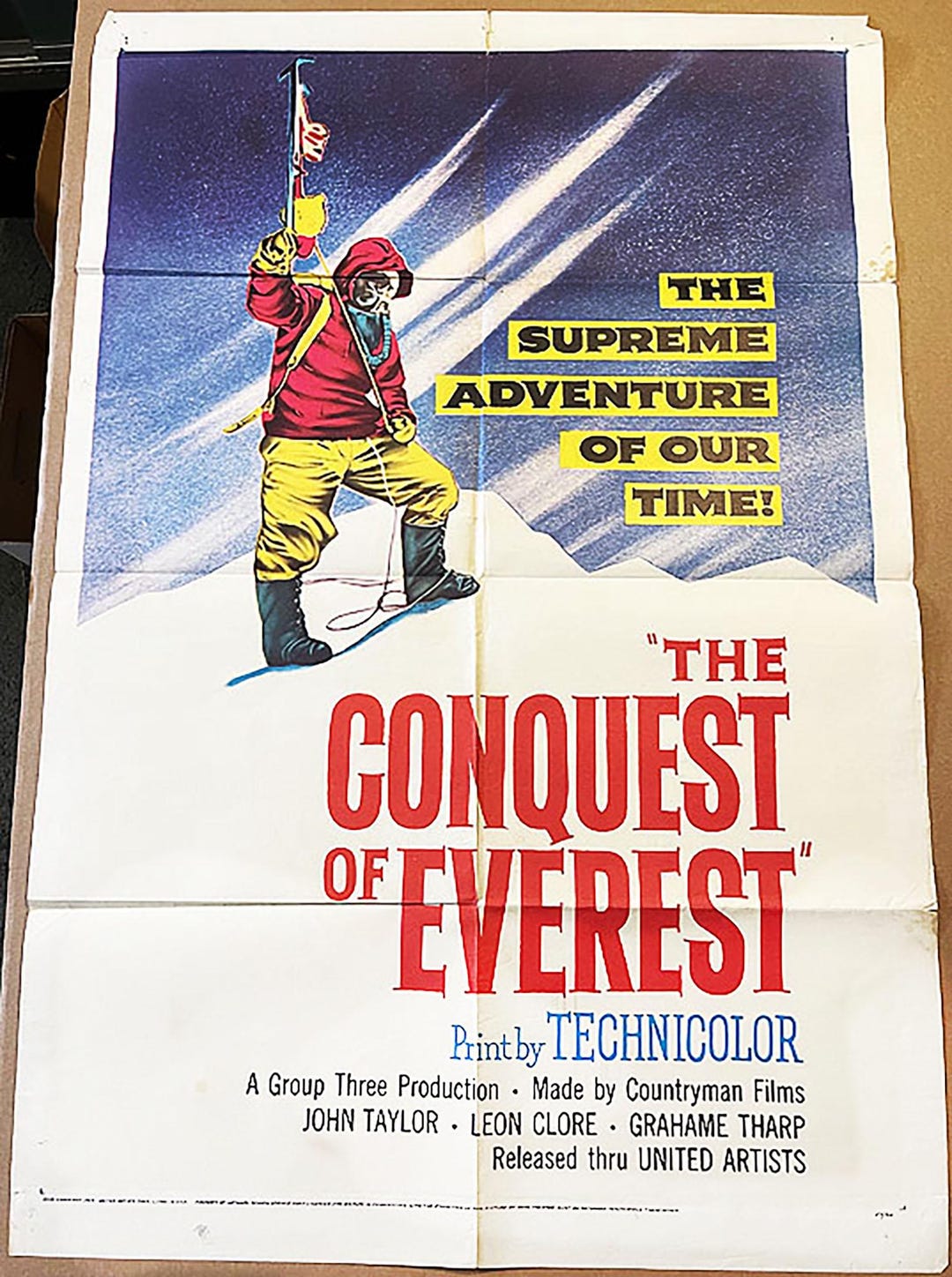 CONQUEST of EVEREST! '53 Rare Classic Mt.everest Documentary Original U