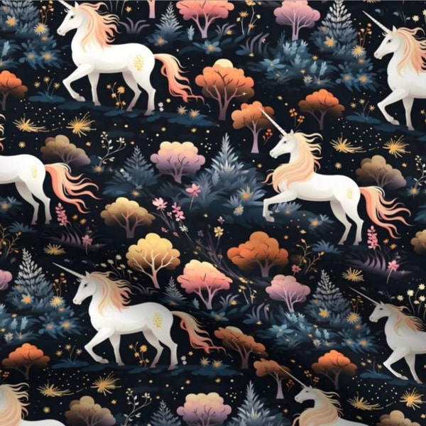 Unicorn Minky Fabric - Etsy