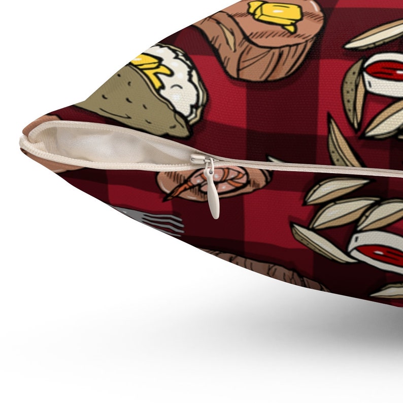 Meat and Potatoes Pillow Steak Throw Pillow Dinner Pop Art Etsy